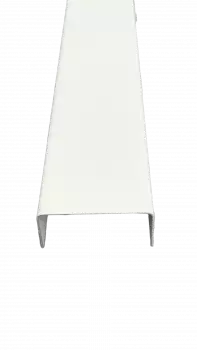 U-Profil aus Stahl verzinkt RAL 9002 grauweiss Stärke 0,75 mm zugeschnitten